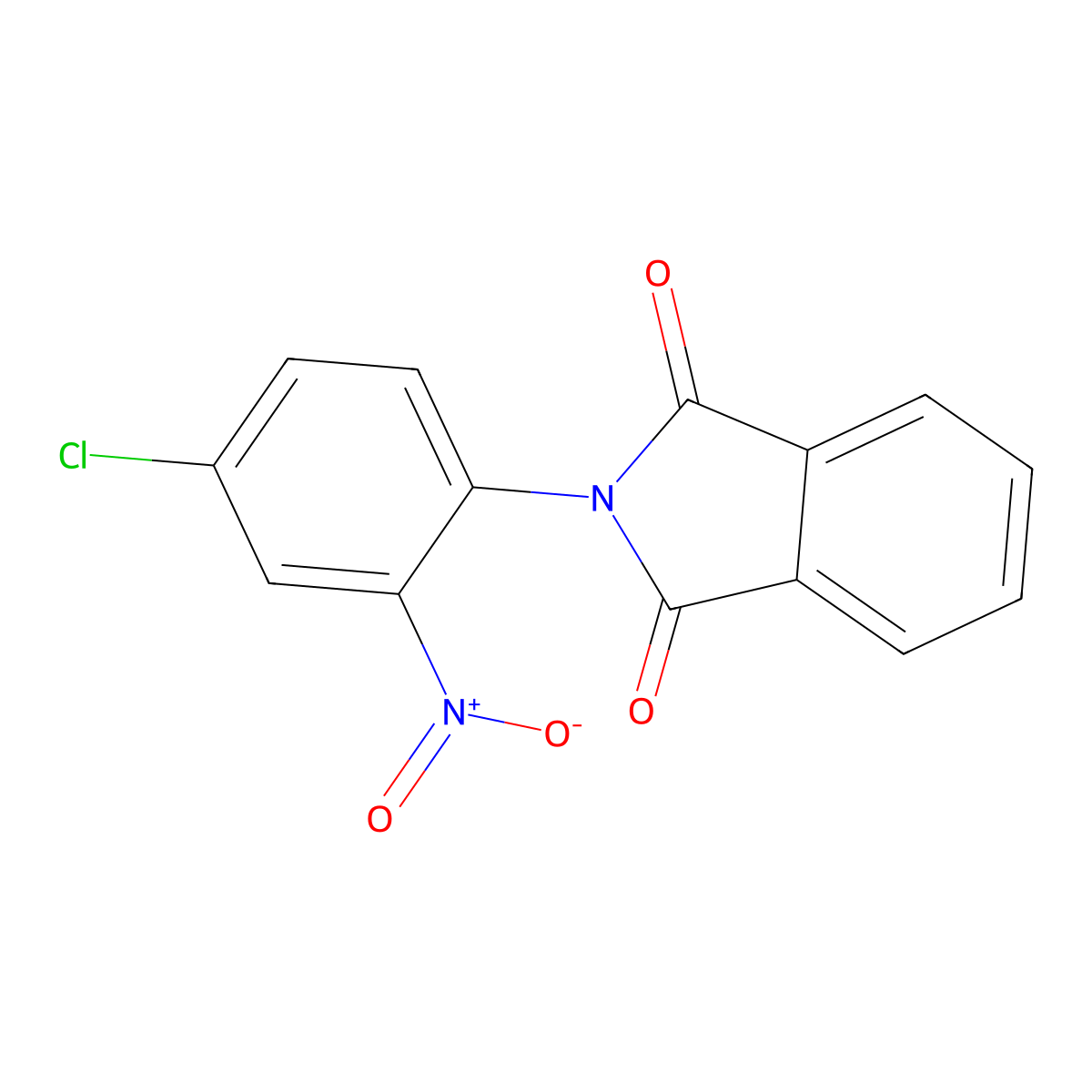 2-(4-Chloro-2-nitrophenyl)isoindole-1,3-dione molecular structure, CAS 75458-16-1