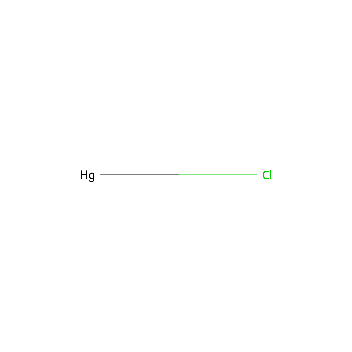 Mercurous Chloride molecular structure, CAS 7546-30-7