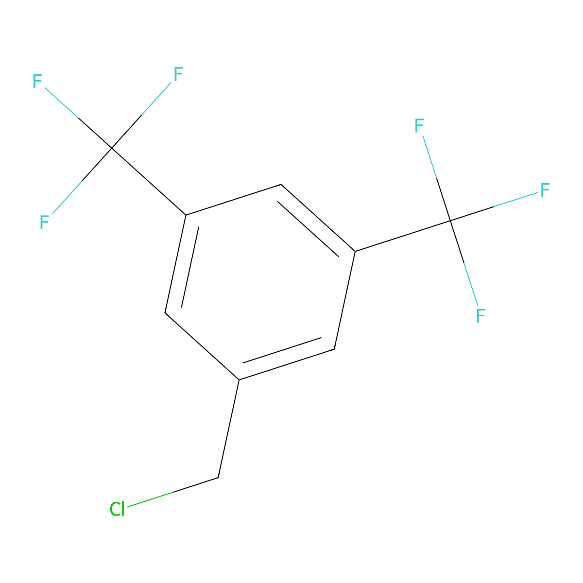 1-(Chloromethyl)-3,5-bis(trifluoromethyl)benzene molecular structure, CAS 75462-59-8