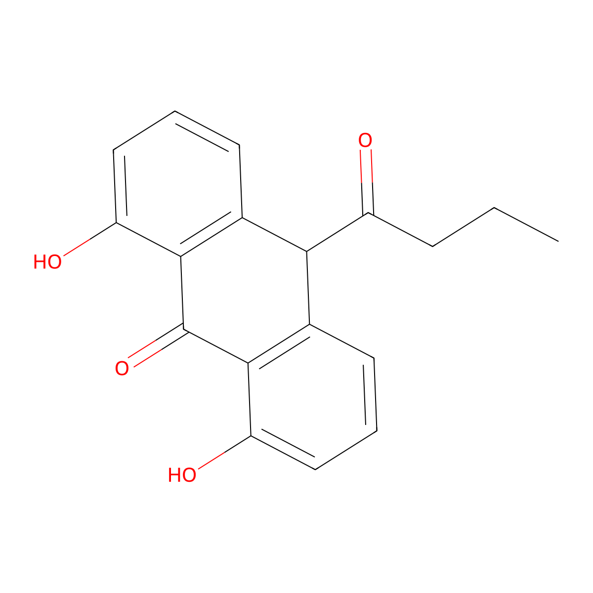 Butantrone molecular structure, CAS 75464-11-8