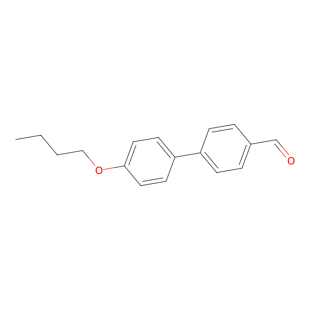 4'-Butoxy-[1,1'-biphenyl]-4-carbaldehyde molecular structure, CAS 75472-36-5