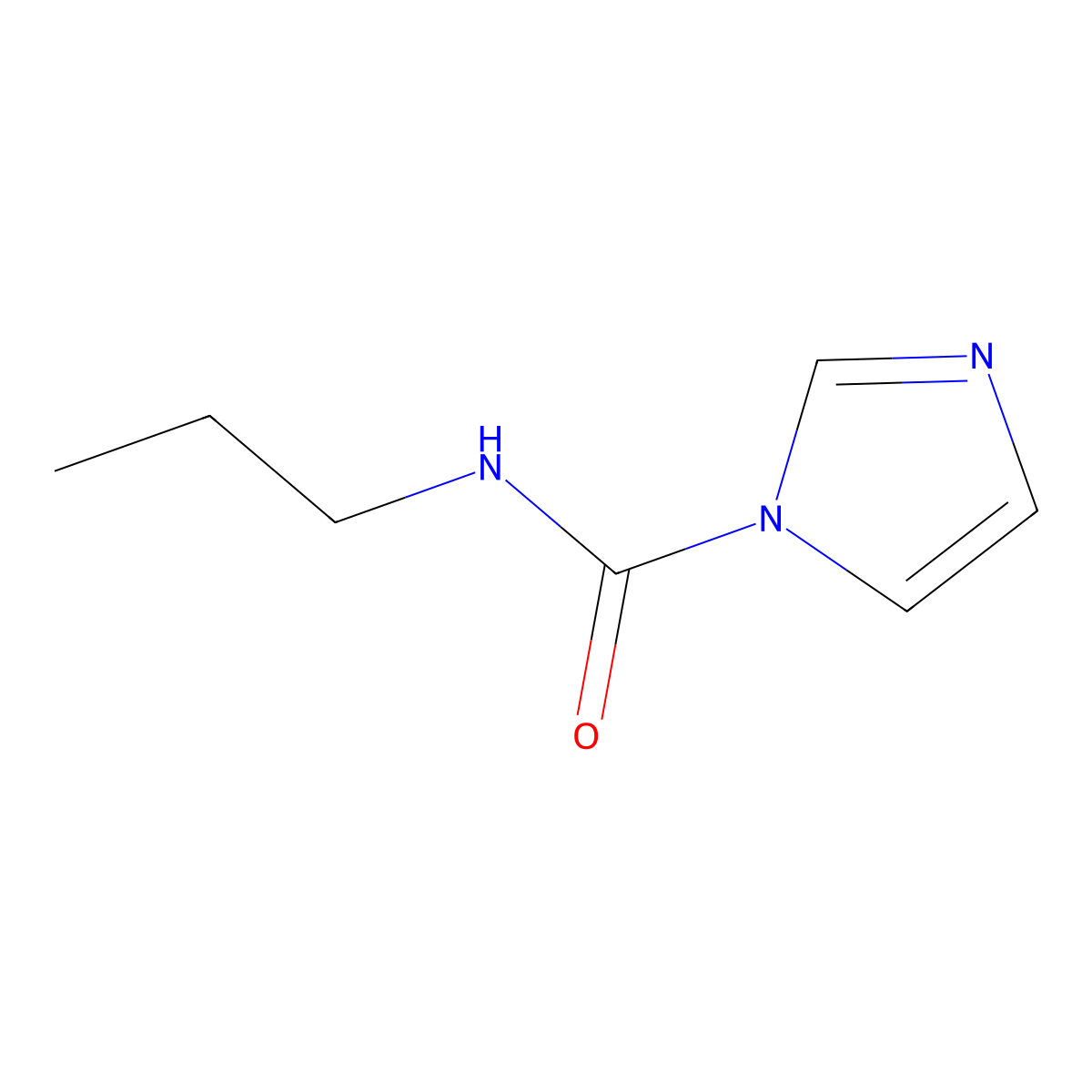 N-propyl-1H-imidazole-1-carboxamide molecular structure, CAS 75472-65-0