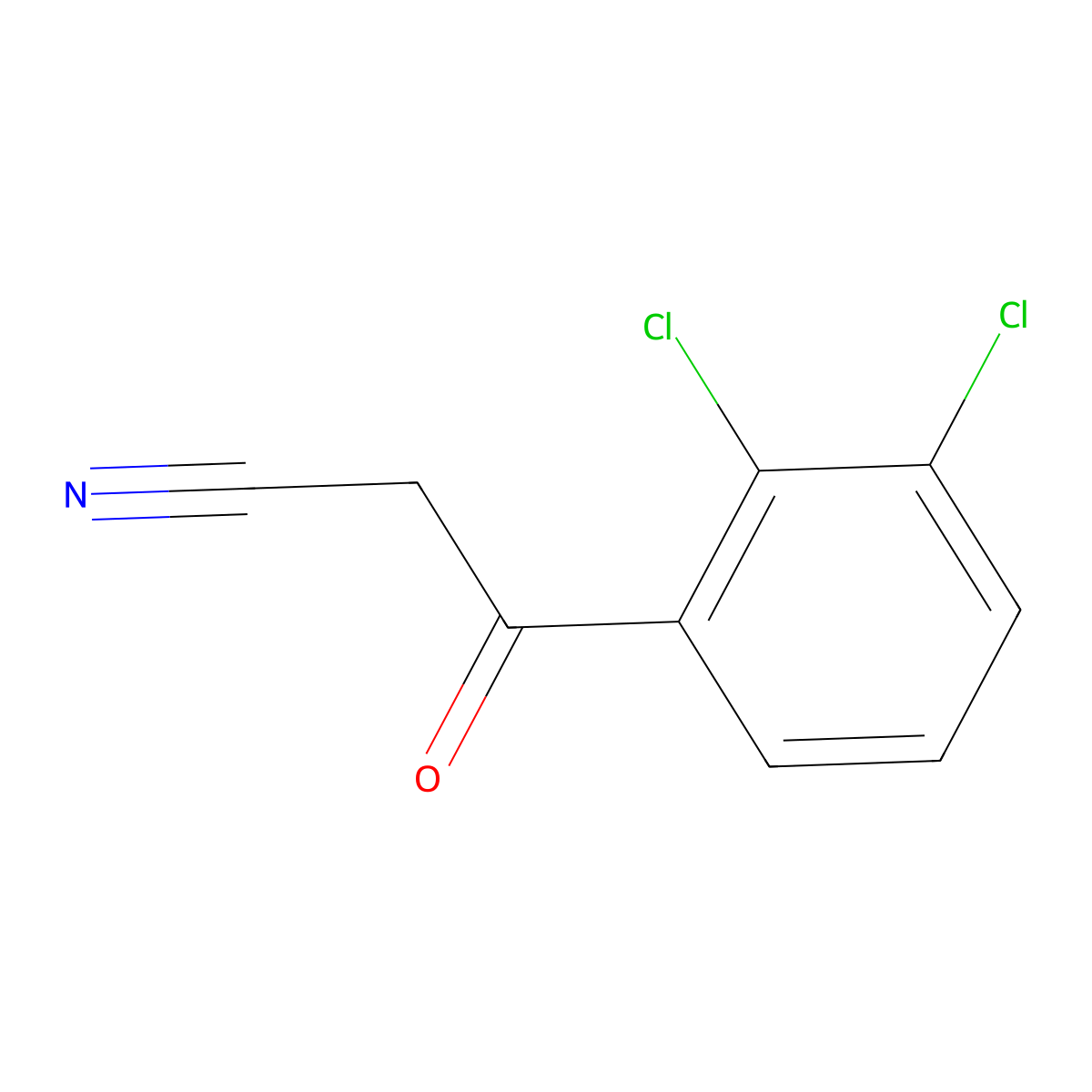 3-(2,3-Dichlorophenyl)-3-oxopropanenitrile molecular structure, CAS 75473-09-5