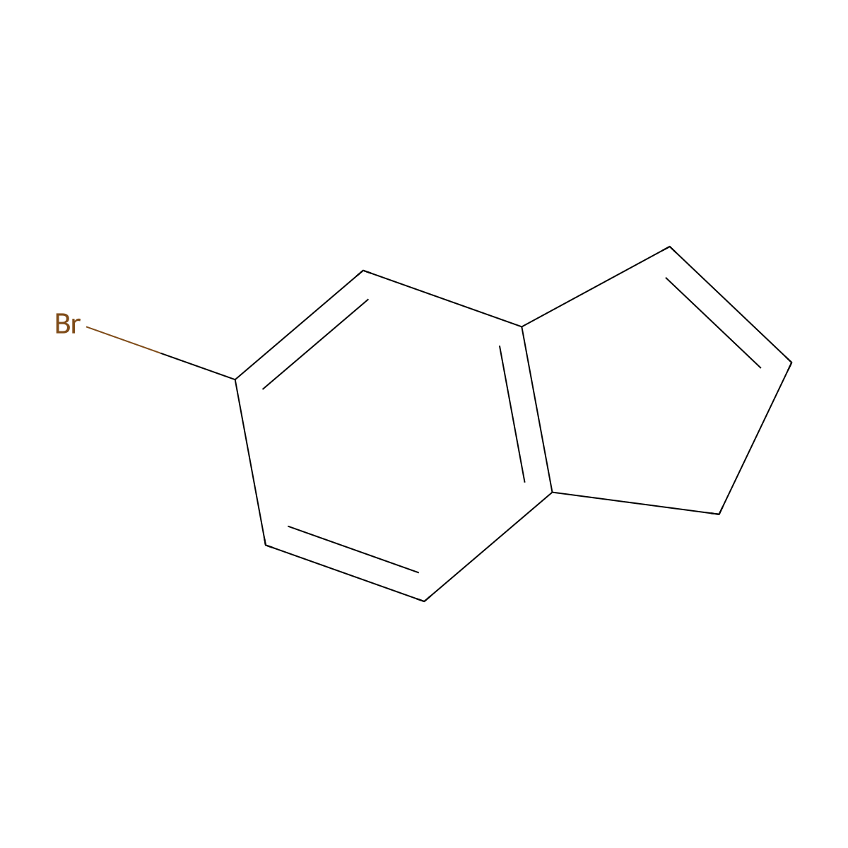5-bromo-1H-indene molecular structure, CAS 75476-78-7