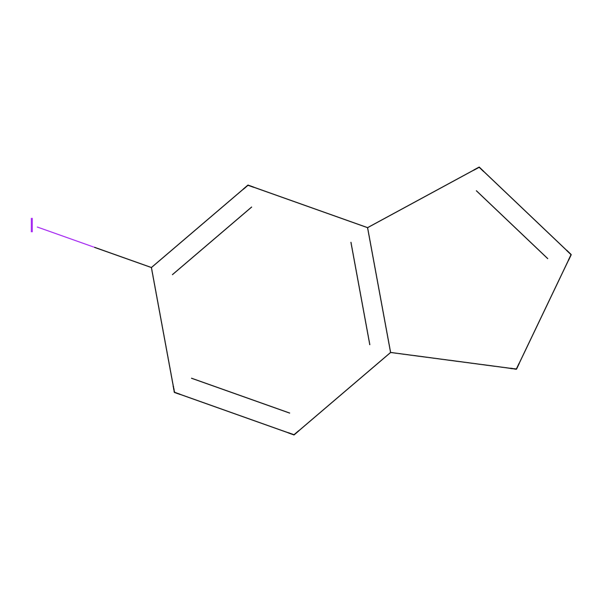 5-iodo-1H-indene molecular structure, CAS 75476-79-8