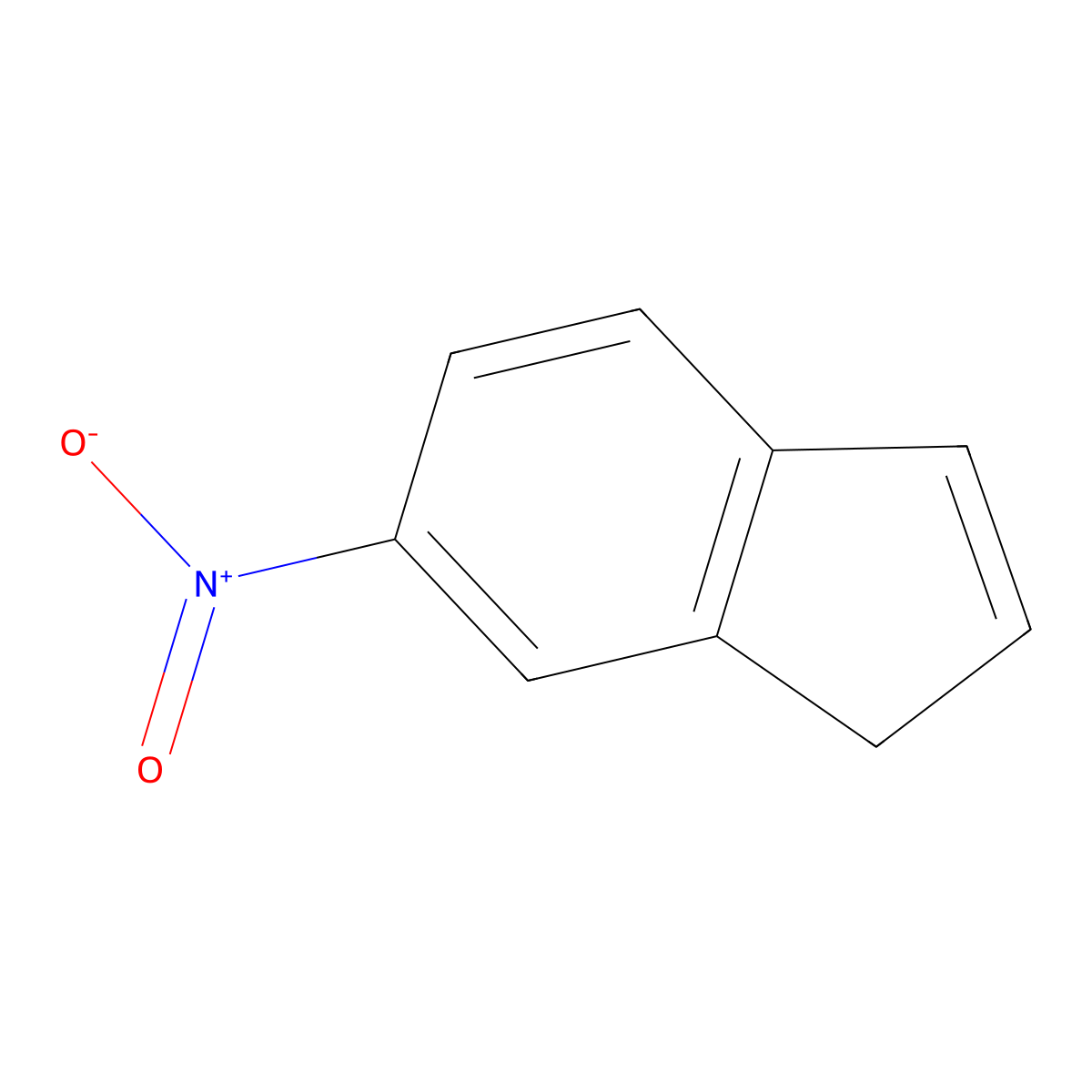 6-Nitroindene molecular structure, CAS 75476-80-1