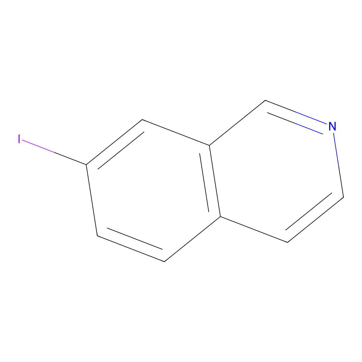 7-Iodoisoquinoline molecular structure, CAS 75476-83-4