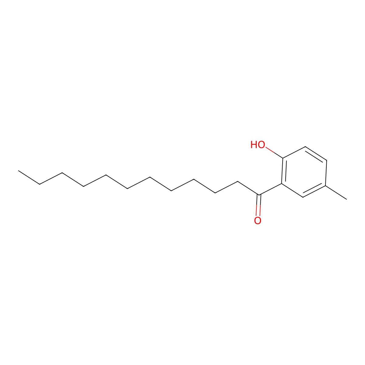 1-(2-Hydroxy-5-methylphenyl)dodecan-1-one molecular structure, CAS 75487-44-4