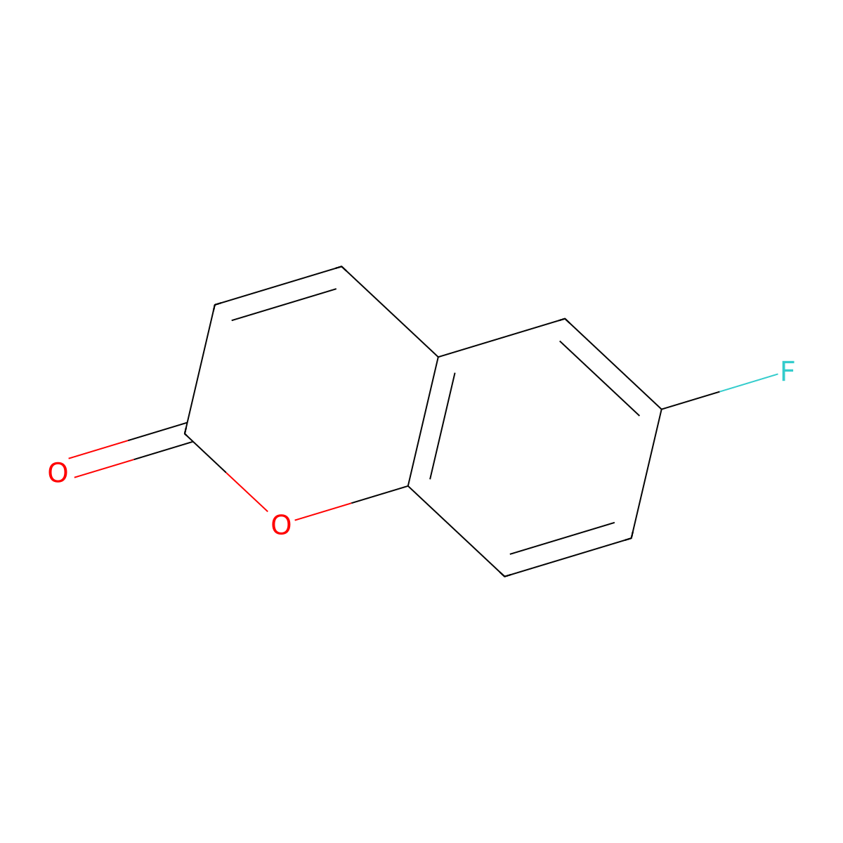 6-Fluoro-2H-chromen-2-one molecular structure, CAS 75487-82-0
