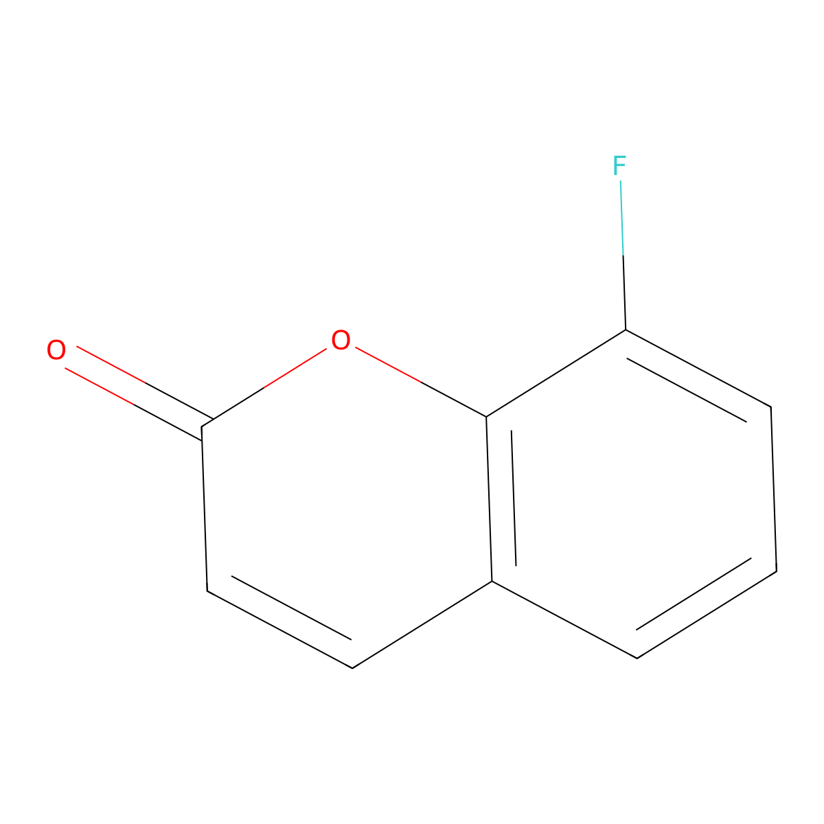 8-Fluoro-2H-1-benzopyran-2-one molecular structure, CAS 75487-83-1