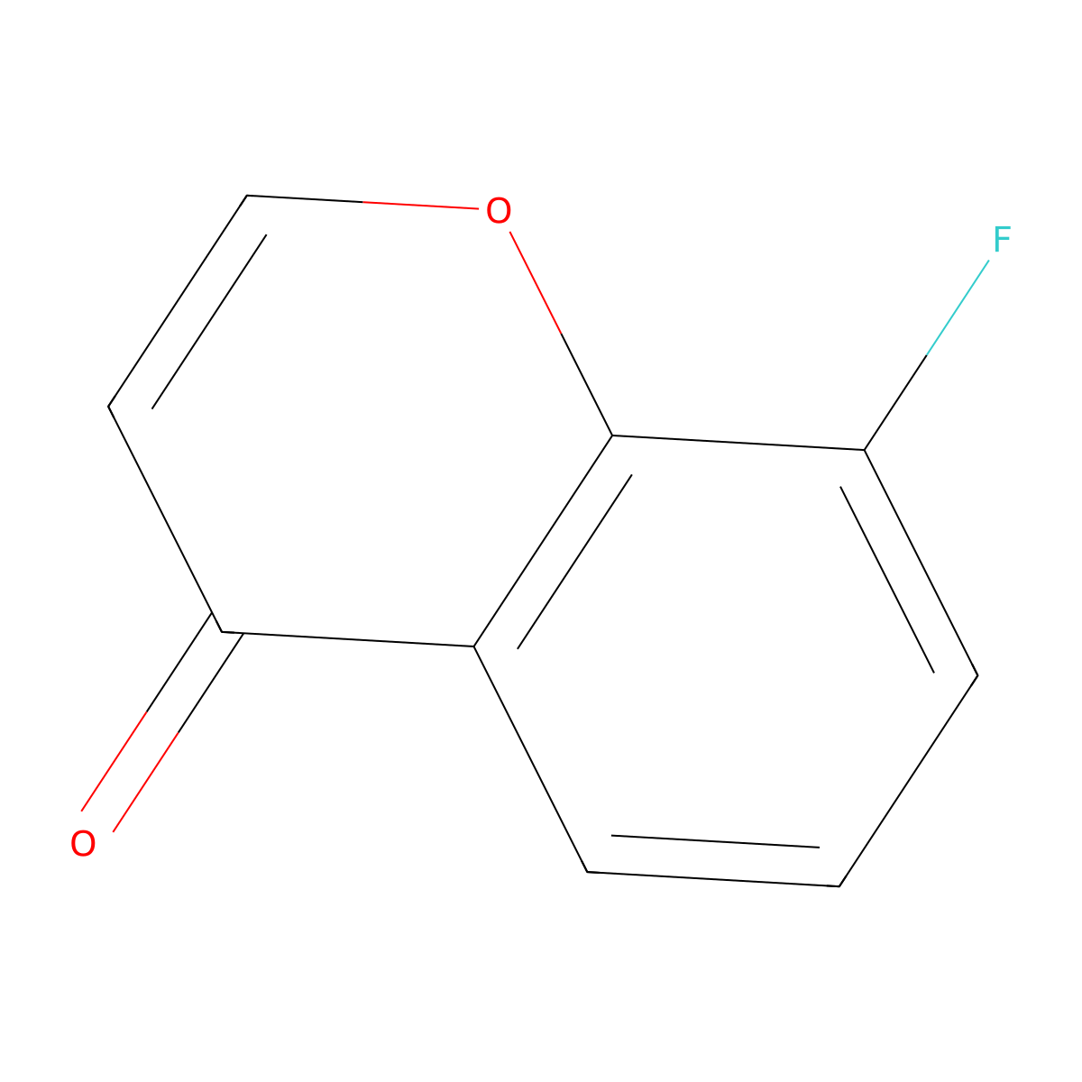 8-Fluoro-4H-1-benzopyran-4-one molecular structure, CAS 75487-85-3