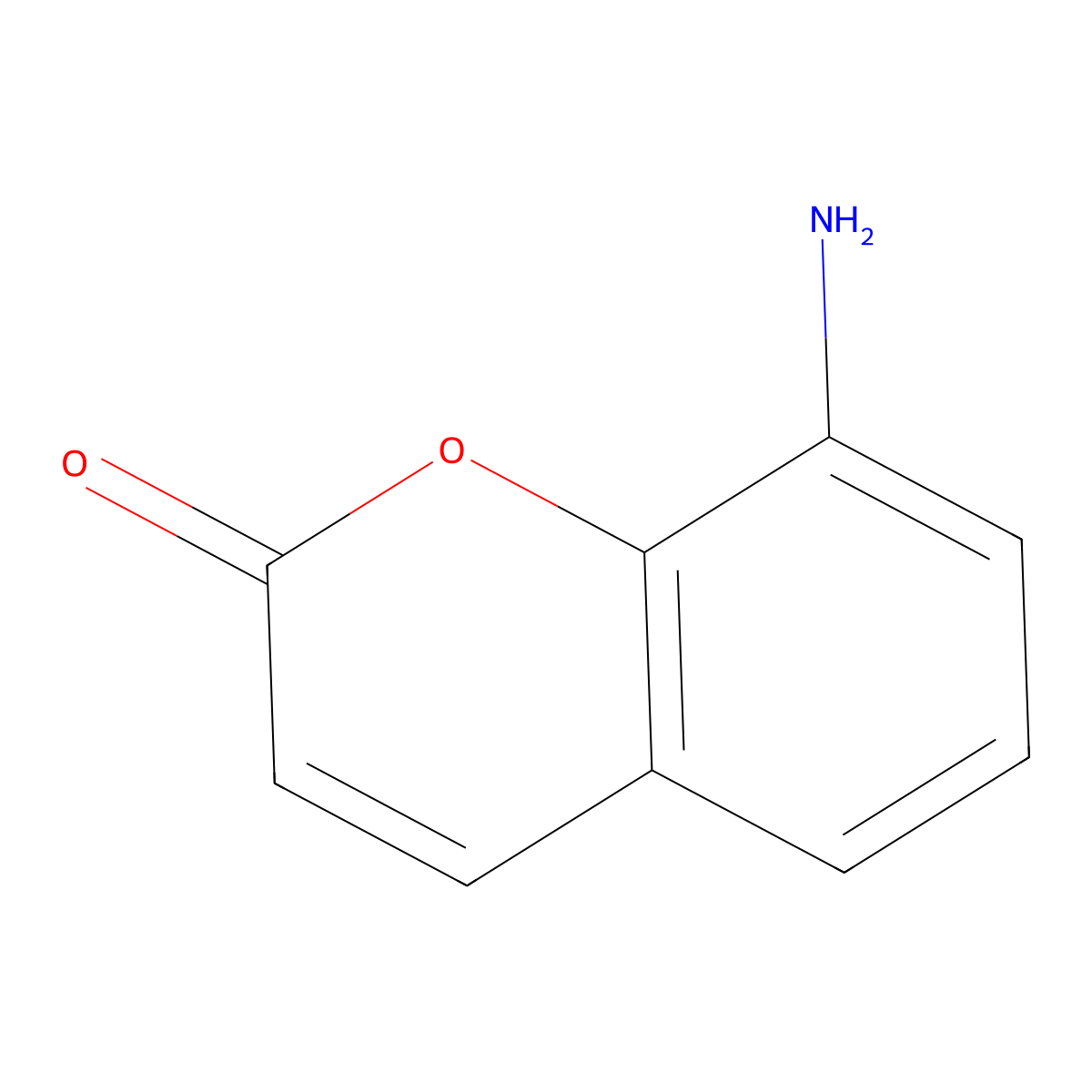 8-Aminocoumarin molecular structure, CAS 75487-97-7