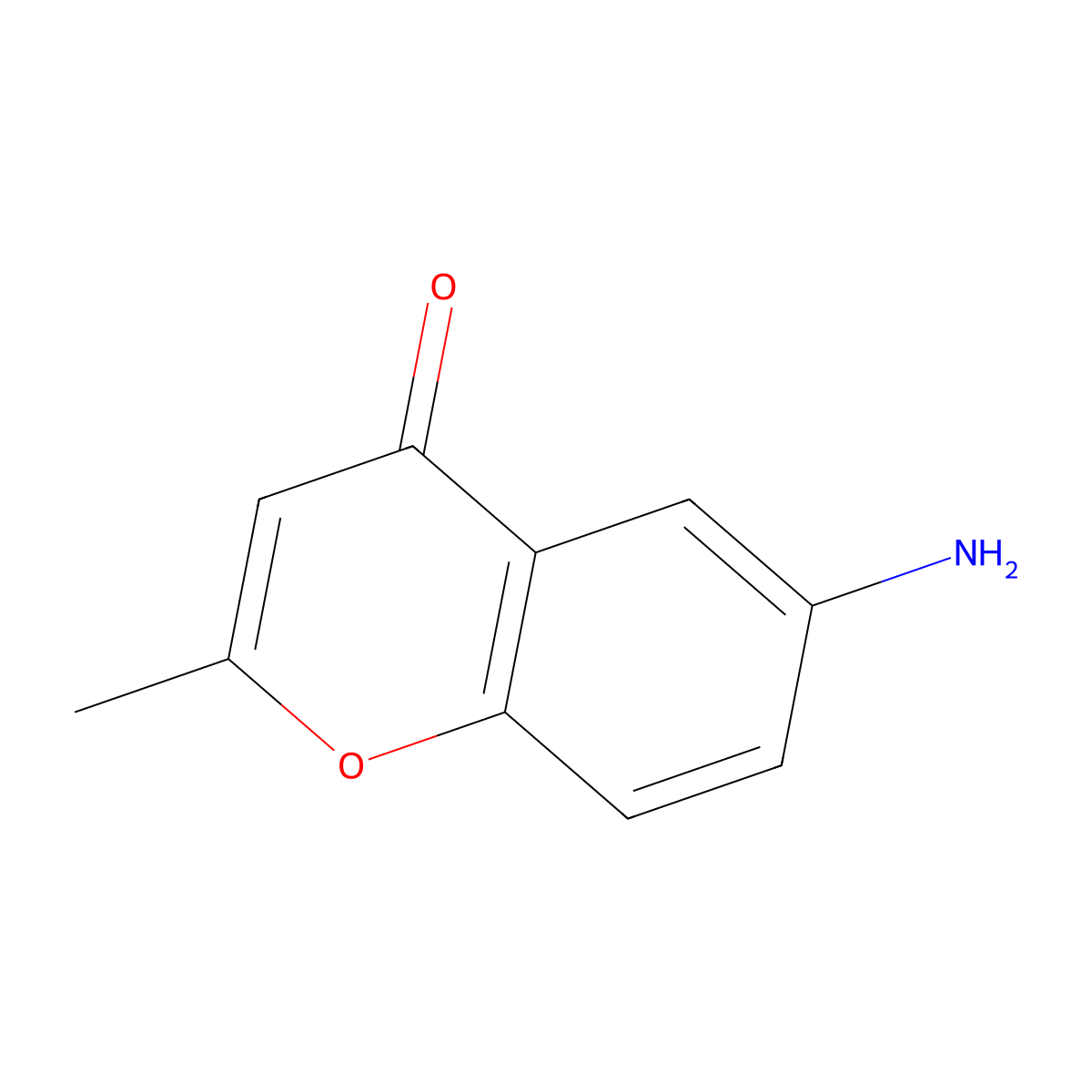 6-amino-2-methyl-4H-chromen-4-one molecular structure, CAS 75487-98-8