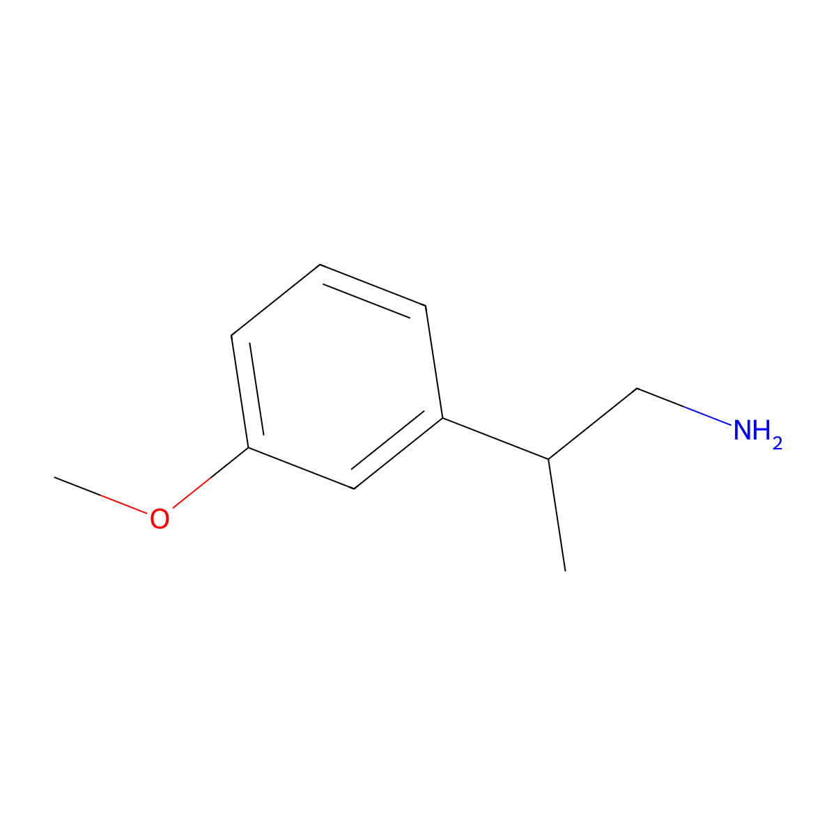 2-(3-Methoxyphenyl)propan-1-amine molecular structure, CAS 754913-55-8