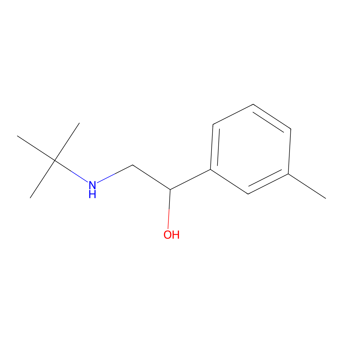2-(Tert-butylamino)-1-(m-tolyl)ethan-1-ol molecular structure, CAS 754924-97-5