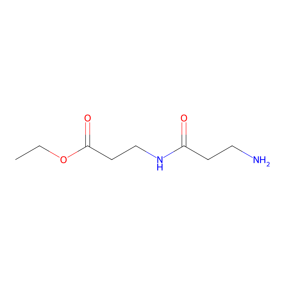 Ethyl 3-(3-aminopropanamido)propanoate molecular structure, CAS 754933-31-8