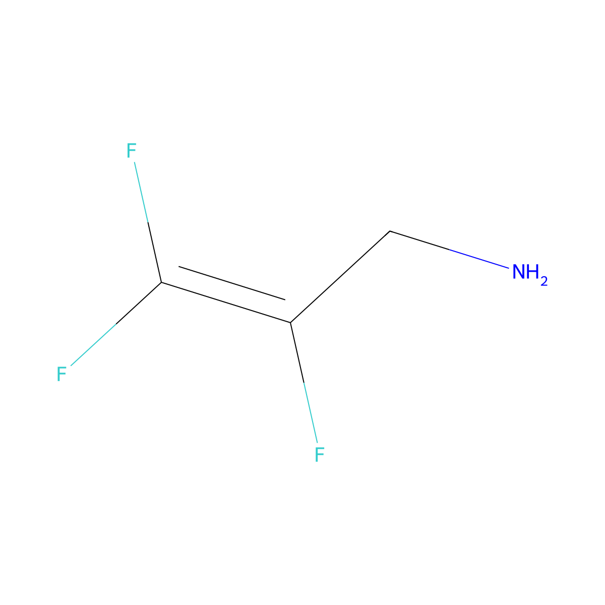 2,3,3-Trifluoroprop-2-en-1-amine molecular structure, CAS 754941-51-0