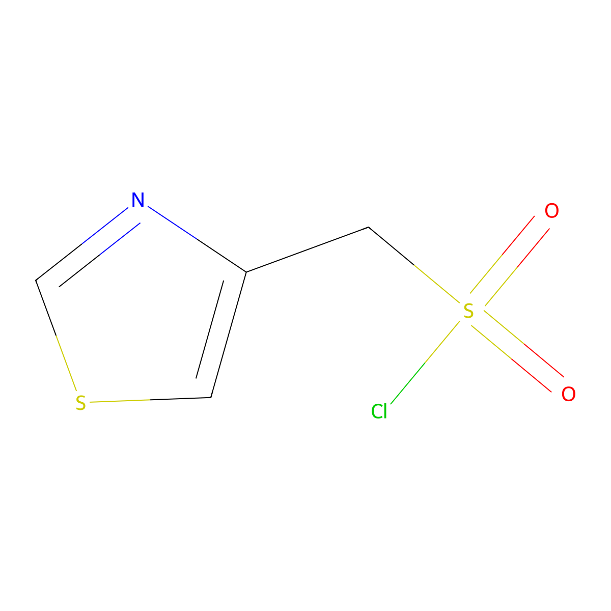 (1,3-Thiazol-4-yl)methanesulfonyl chloride molecular structure, CAS 754966-95-5