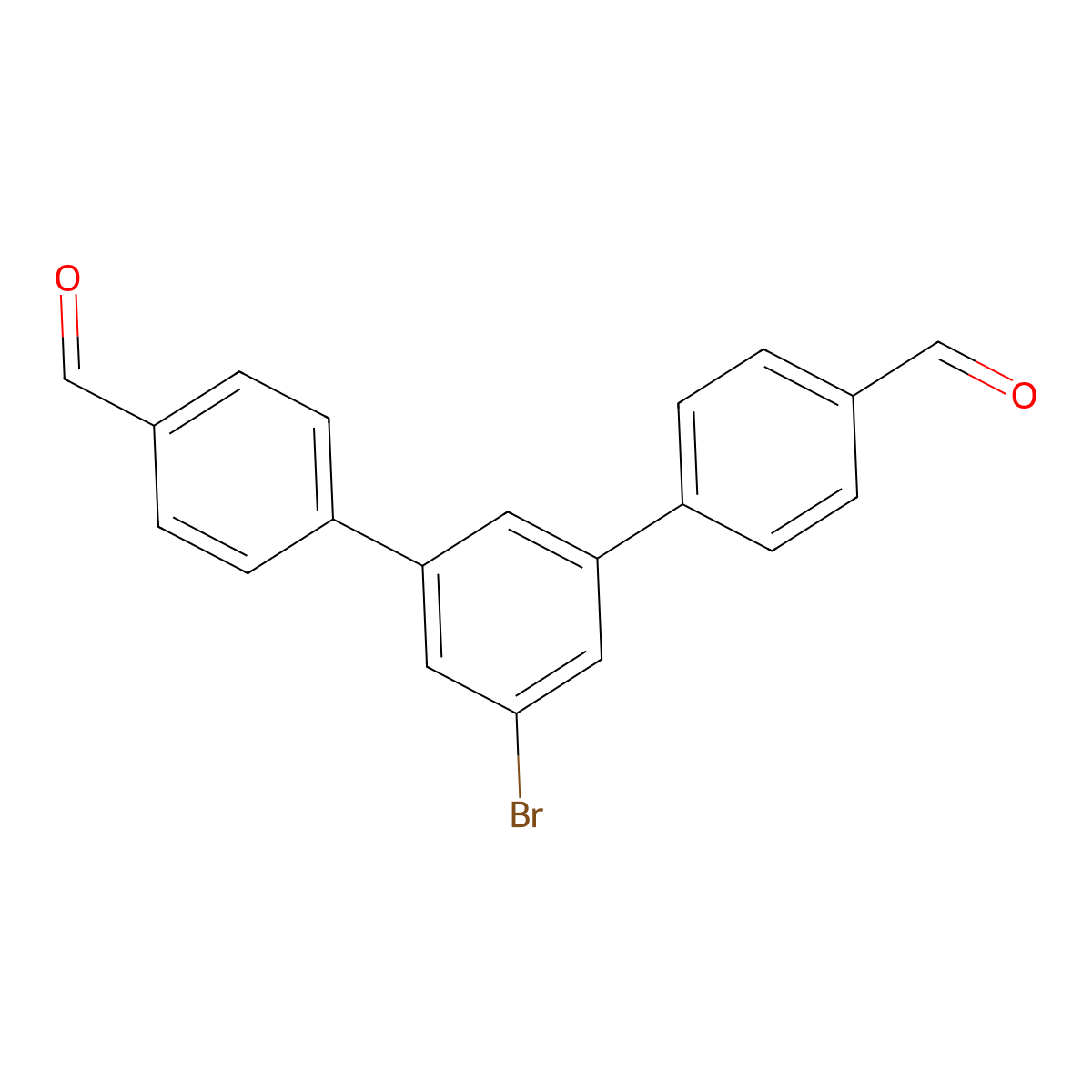 5'-Bromo-[1,1':3',1''-terphenyl]-4,4''-dicarbaldehyde molecular structure, CAS 754991-12-3