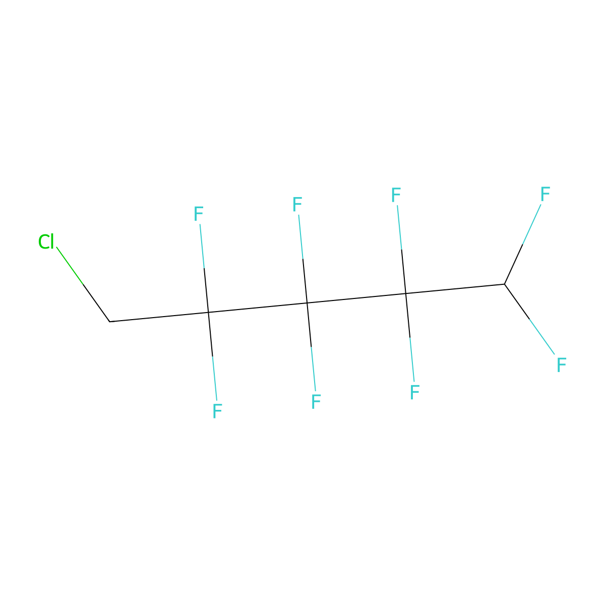 Pentane, 5-chloro-1,1,2,2,3,3,4,4-octafluoro- molecular structure, CAS 755-21-5
