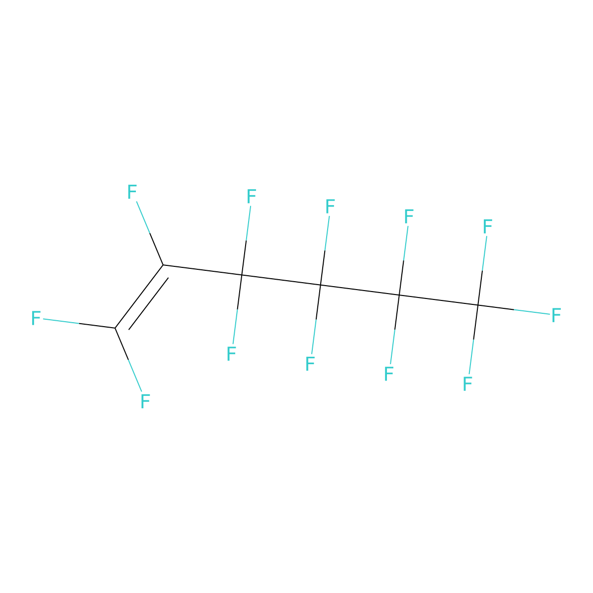 Perfluorohex-1-ene molecular structure, CAS 755-25-9