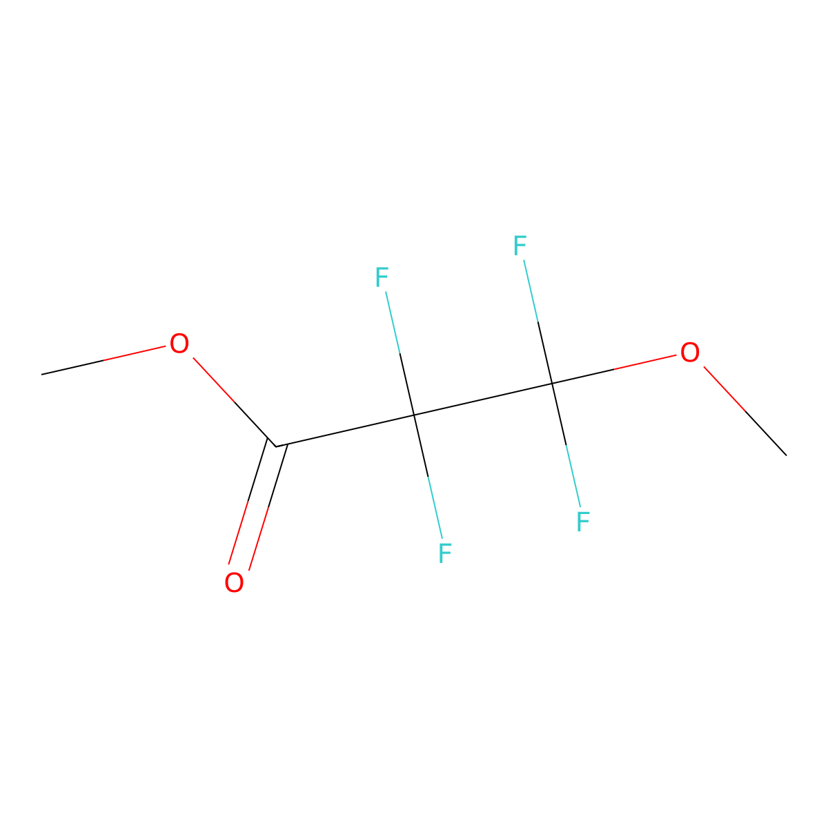 Propanoic acid, 2,2,3,3-tetrafluoro-3-methoxy-, methyl ester molecular structure, CAS 755-73-7