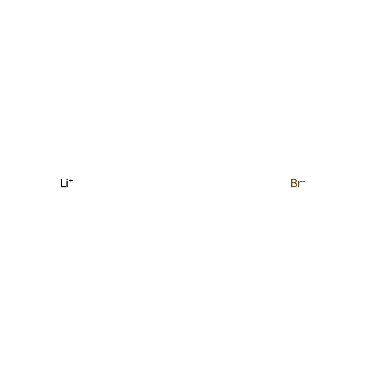 Lithium Bromide molecular structure, CAS 7550-35-8