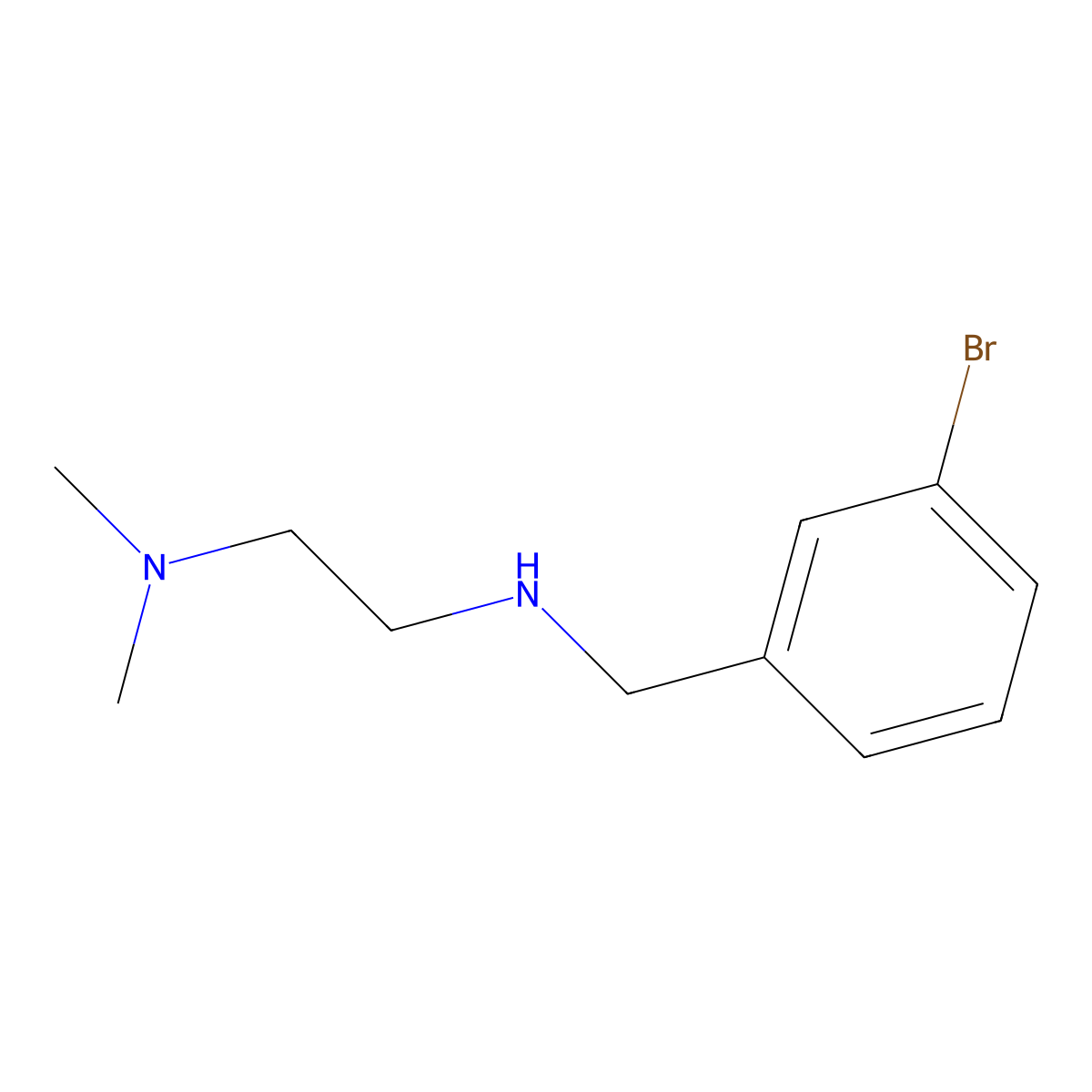 [(3-Bromophenyl)methyl][2-(dimethylamino)ethyl]amine molecular structure, CAS 755007-04-6