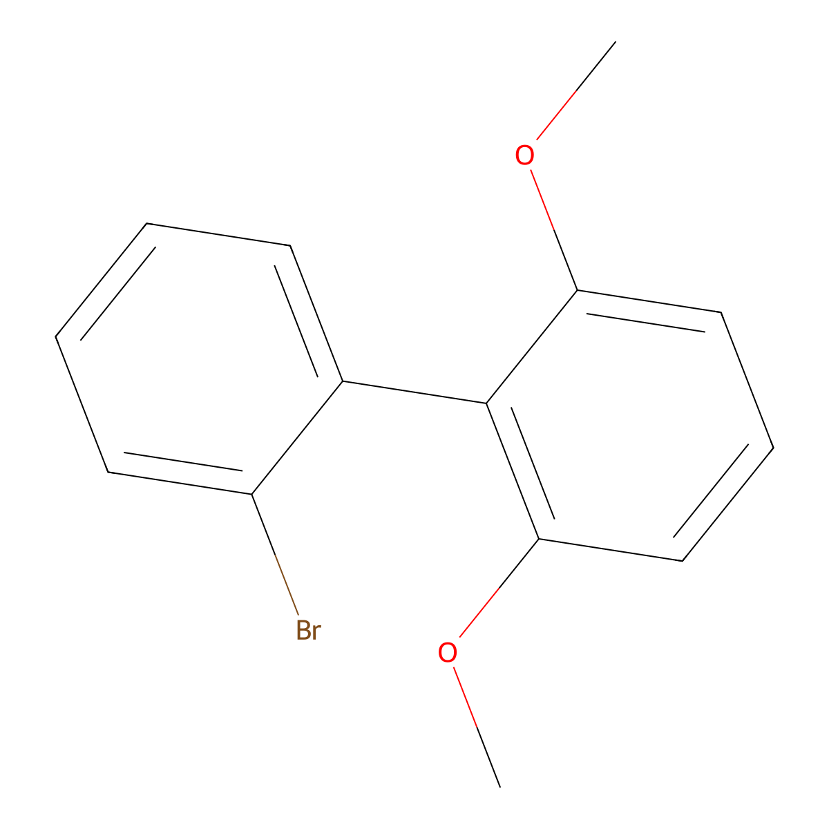 2'-Bromo-2,6-dimethoxybiphenyl molecular structure, CAS 755017-61-9
