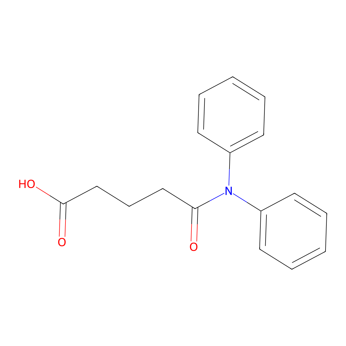 5-(Diphenylamino)-5-oxopentanoic acid molecular structure, CAS 755020-95-2