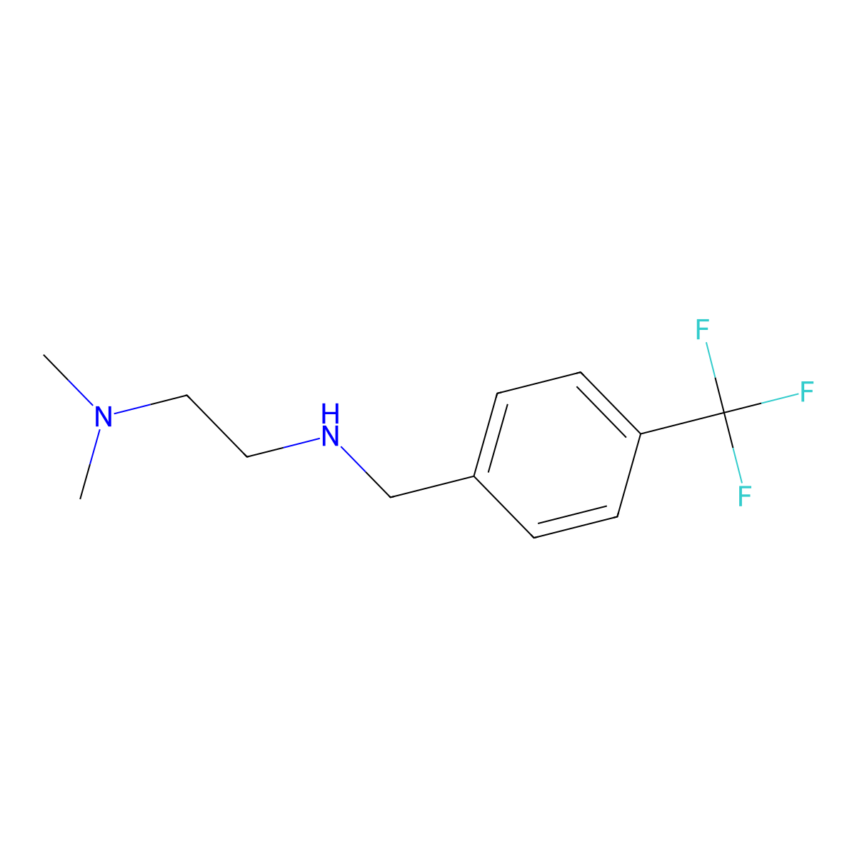 [2-(Dimethylamino)ethyl]({[4-(trifluoromethyl)phenyl]methyl})amine molecular structure, CAS 755021-22-8