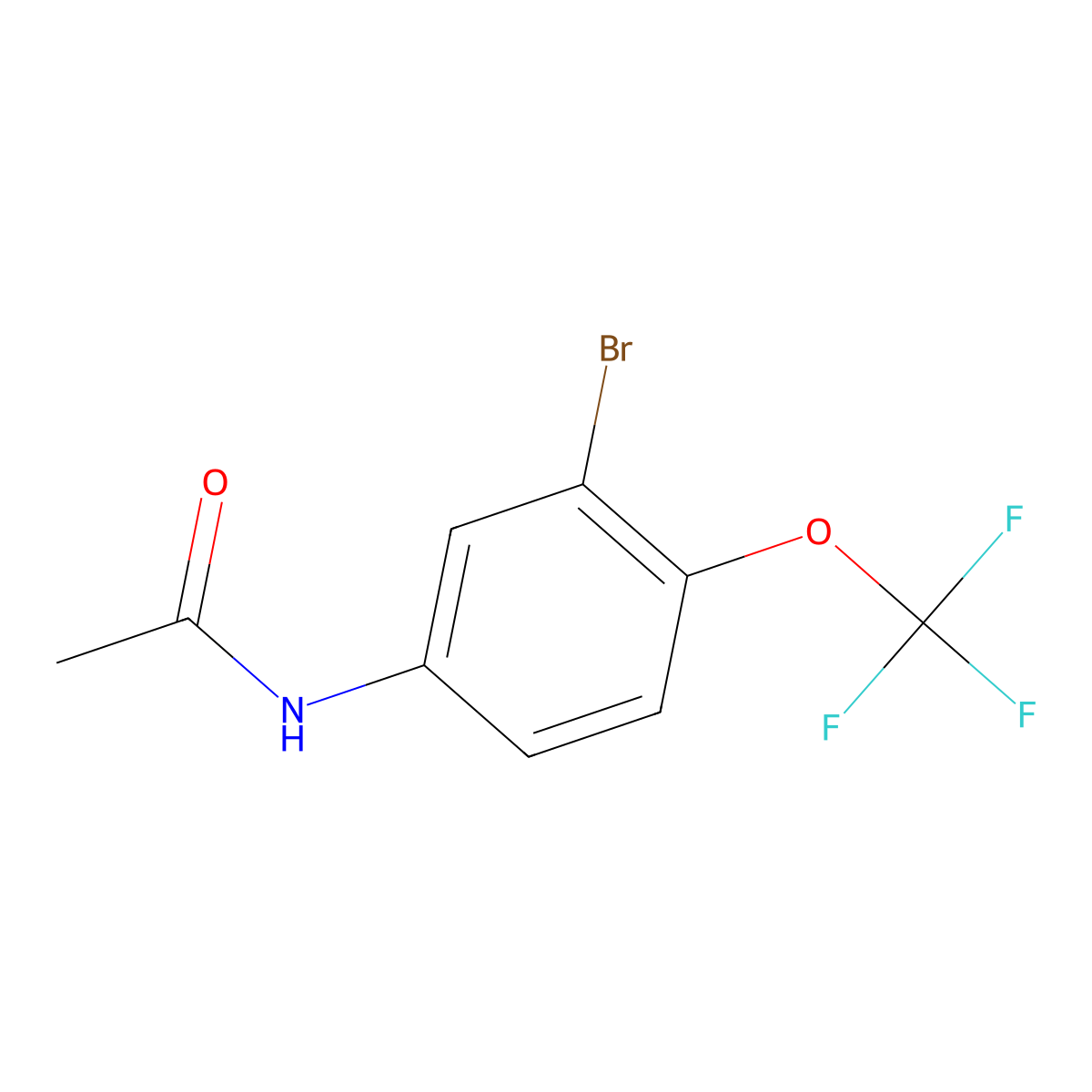 3'-Bromo-4'-(trifluoromethoxy)acetanilide molecular structure, CAS 755030-17-2