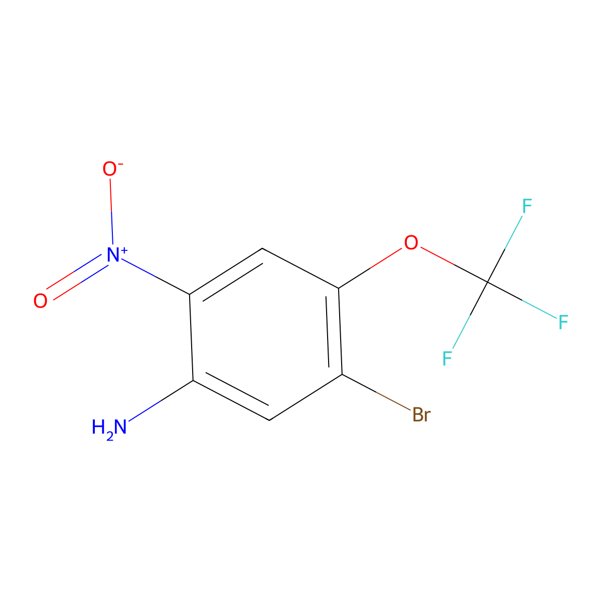 5-Bromo-2-nitro-4-(trifluoromethoxy)aniline molecular structure, CAS 755030-18-3