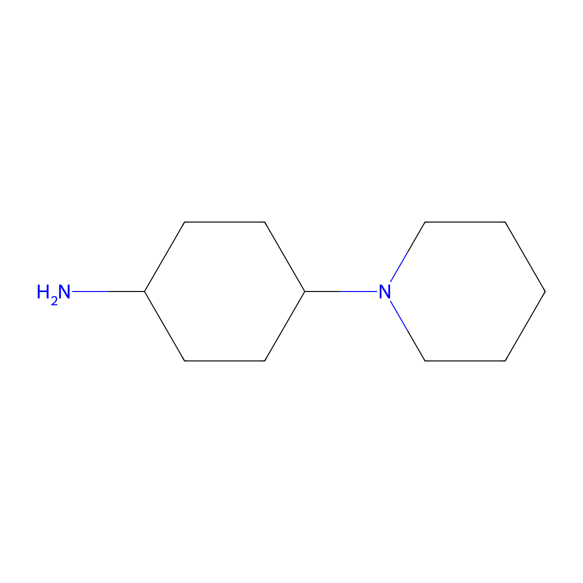 4-(Piperidin-1-yl)cyclohexan-1-amine molecular structure, CAS 755039-84-0