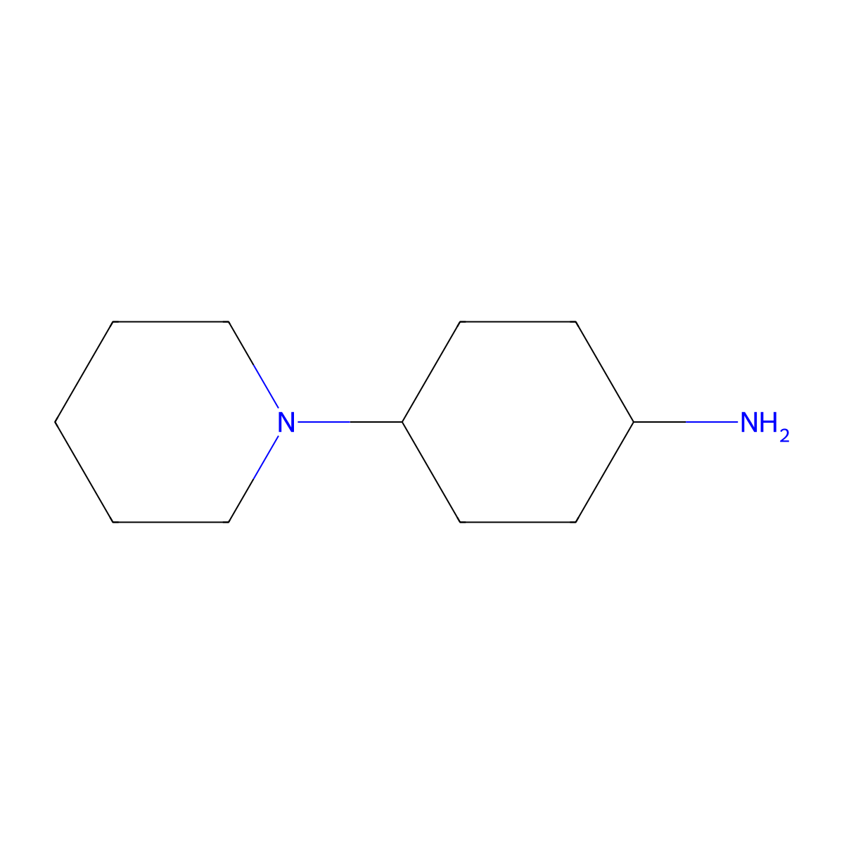 4-(Piperidin-1-yl)cyclohexan-1-amine molecular structure, CAS 755039-84-0