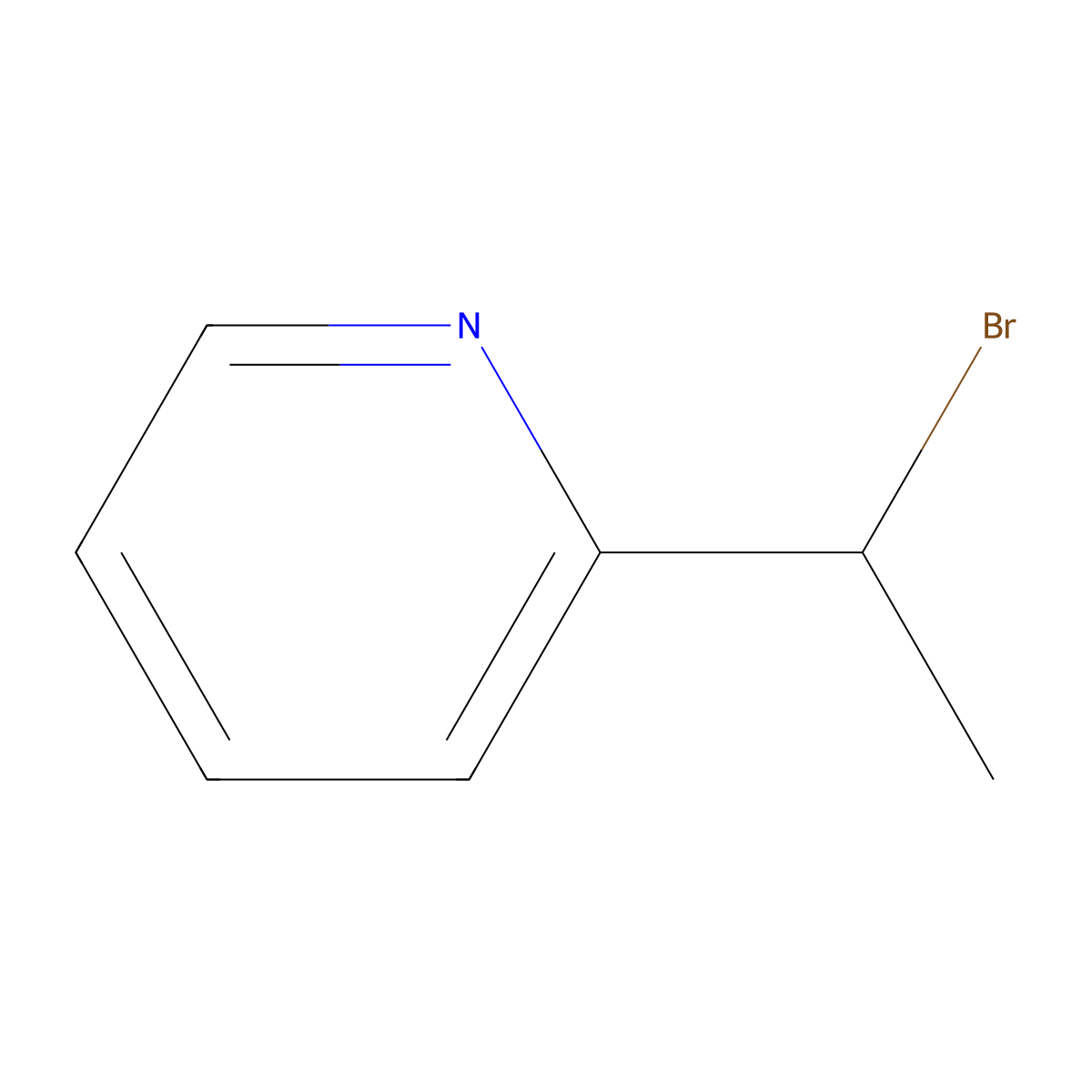 2-(1-Bromoethyl)pyridine molecular structure, CAS 75504-01-7