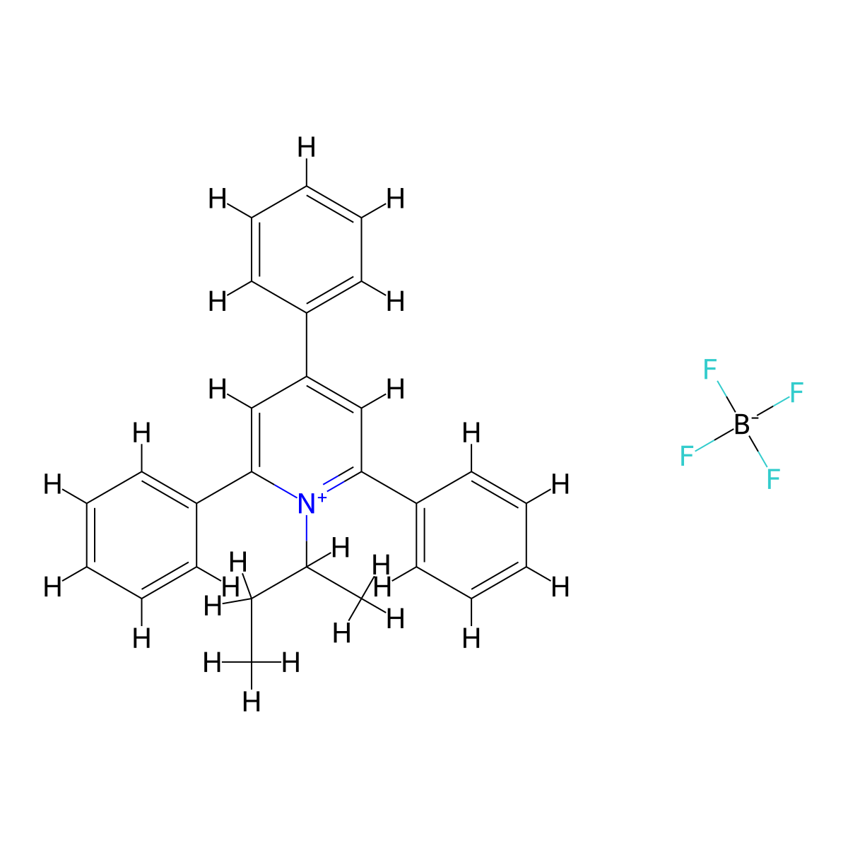 1-(Butan-2-yl)-2,4,6-triphenylpyridin-1-ium; tetrafluoroboranuide molecular structure, CAS 75505-87-2