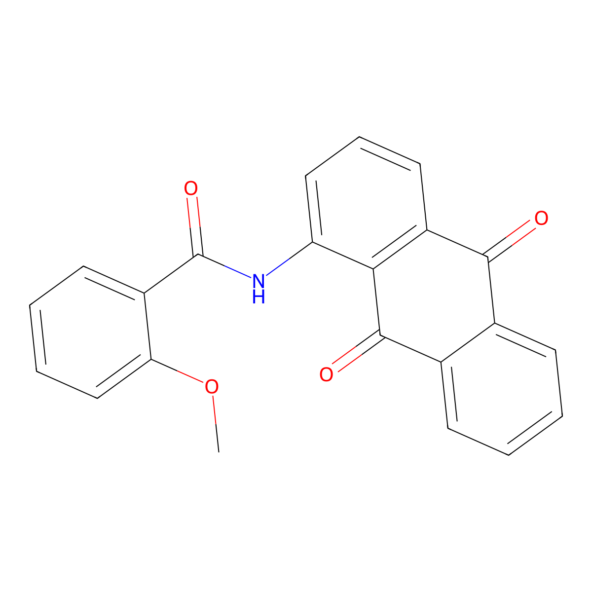 N-(9,10-dioxo-9,10-dihydroanthracen-1-yl)-2-methoxybenzamide molecular structure, CAS 75507-51-6