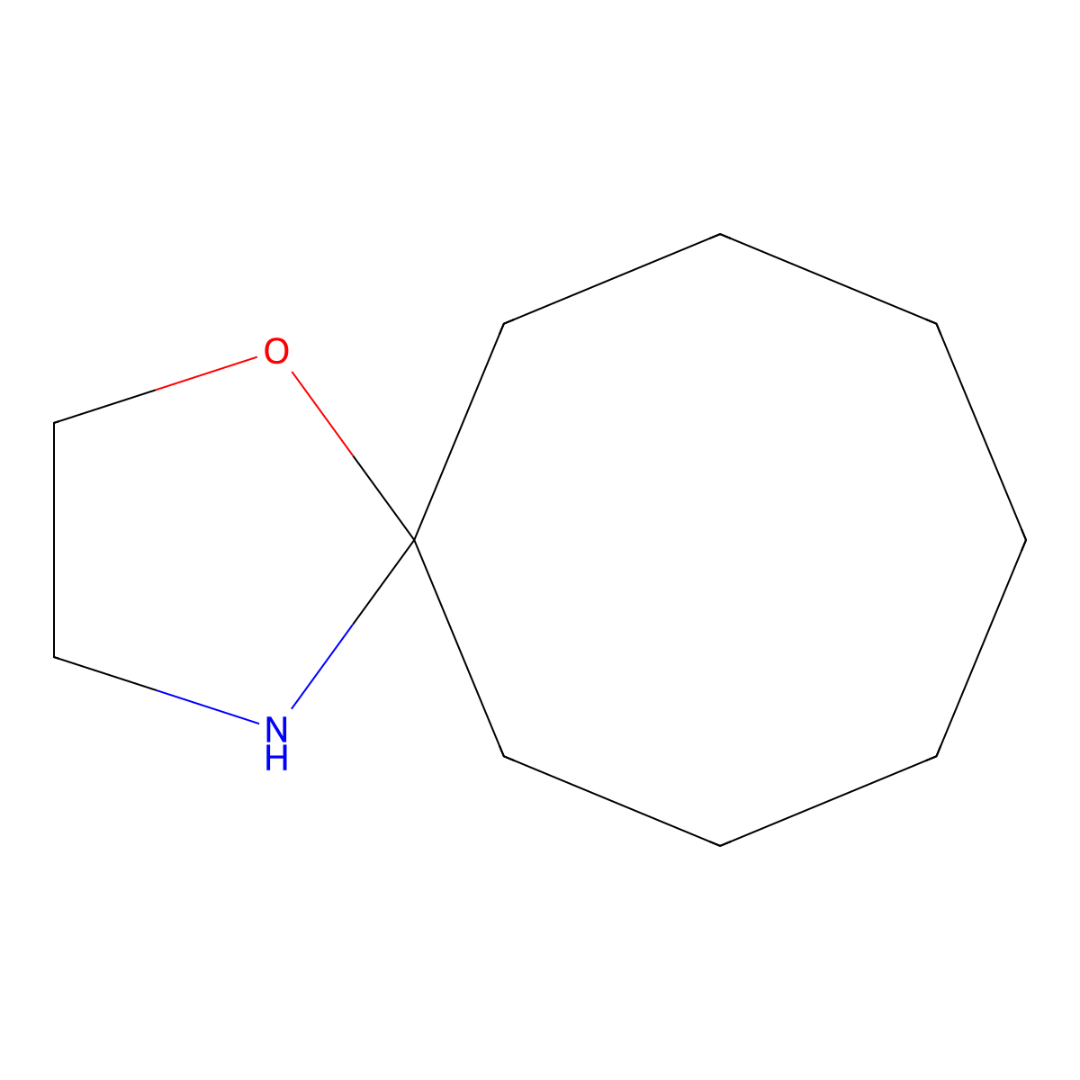 1-Oxa-4-azaspiro[4.7]dodecane molecular structure, CAS 75508-23-5