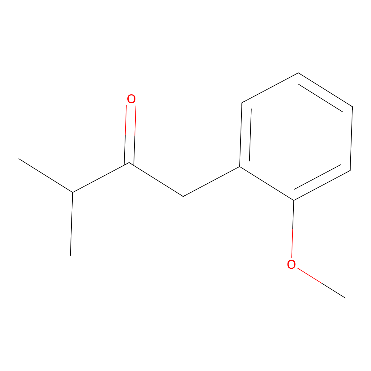 1-(2-Methoxyphenyl)-3-methylbutan-2-one molecular structure, CAS 75508-72-4