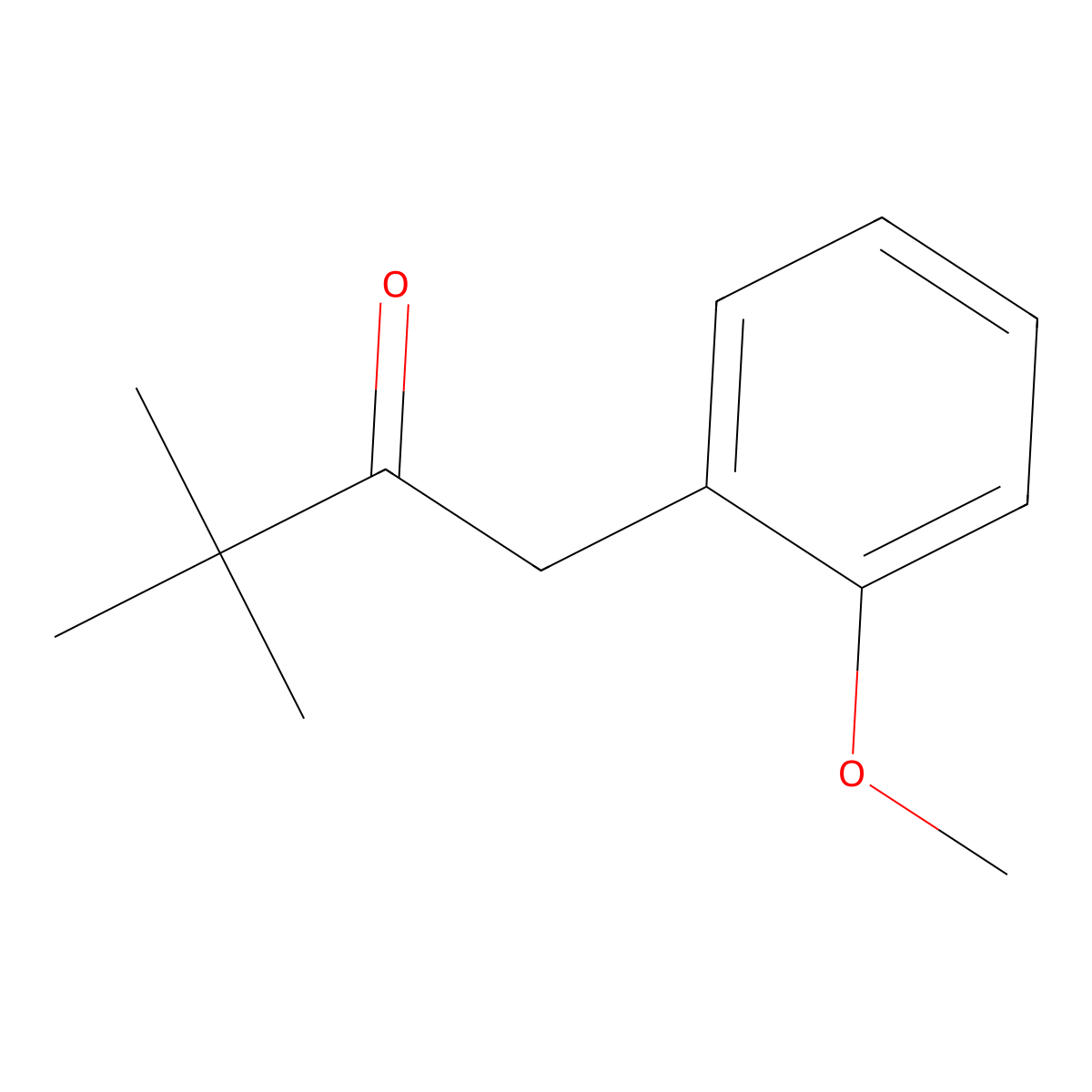 1-(2-Methoxyphenyl)-3,3-dimethyl-2-butanone molecular structure, CAS 75508-73-5