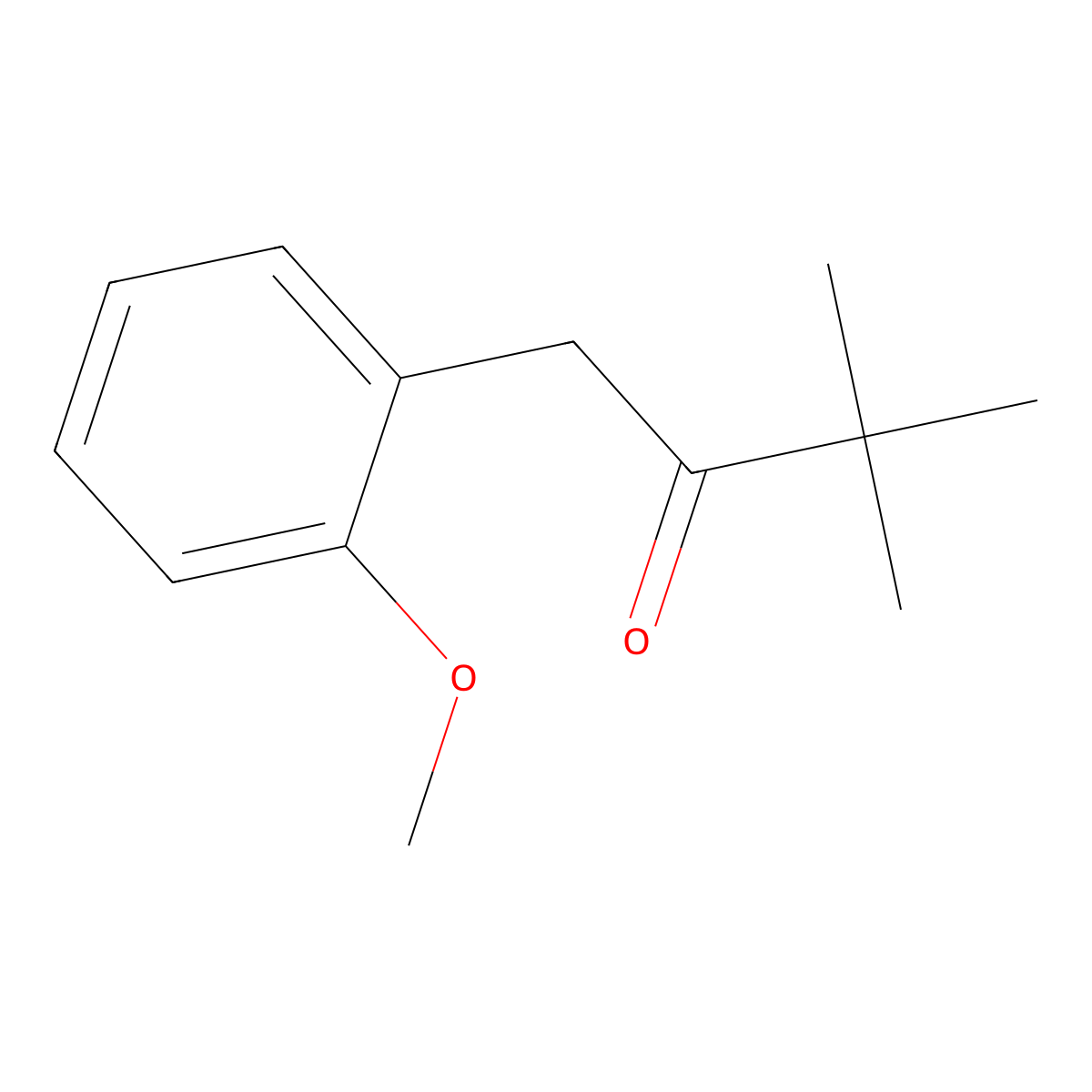 1-(2-Methoxyphenyl)-3,3-dimethyl-2-butanone molecular structure, CAS 75508-73-5