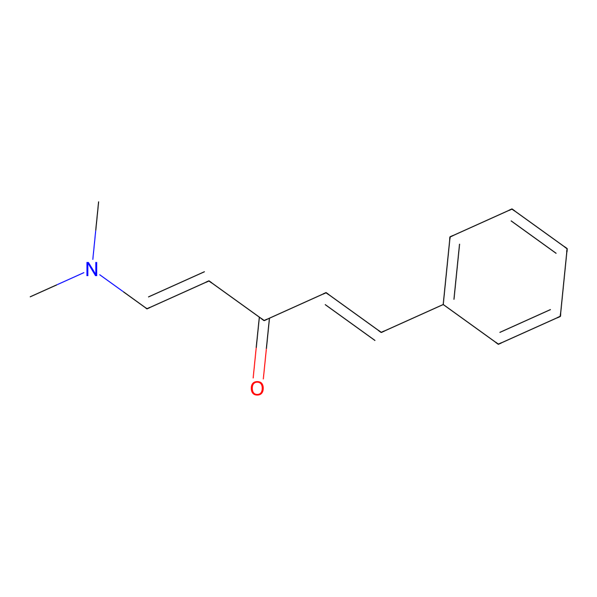 1-(Dimethylamino)-5-phenylpenta-1,4-dien-3-one molecular structure, CAS 75513-43-8