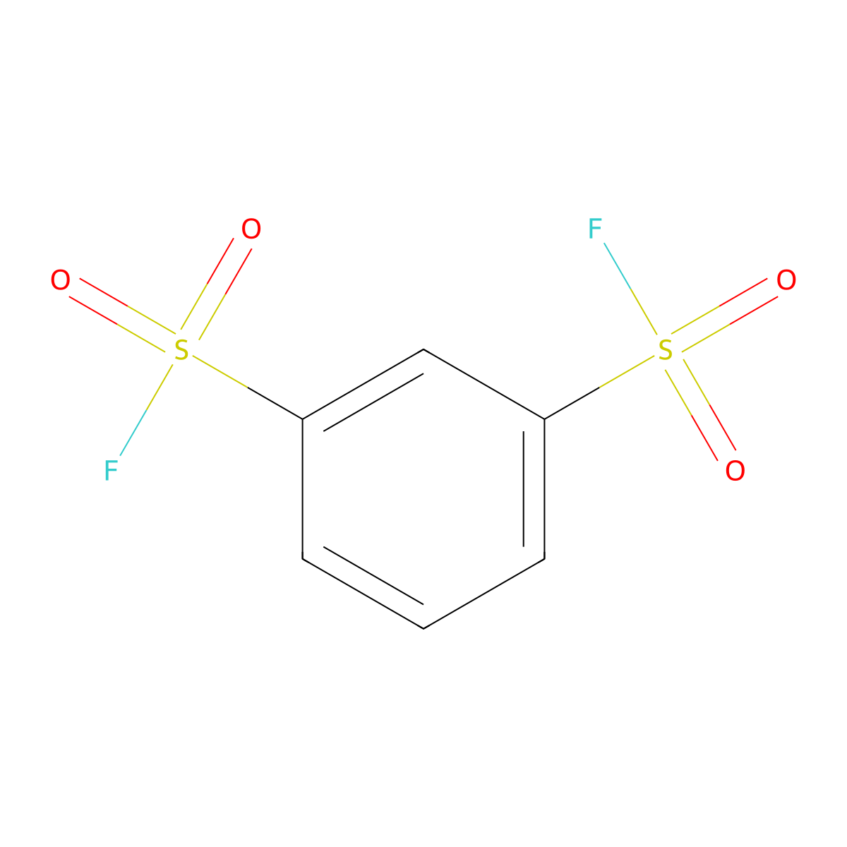 Benzene-1,3-disulfonyl difluoride molecular structure, CAS 7552-55-8