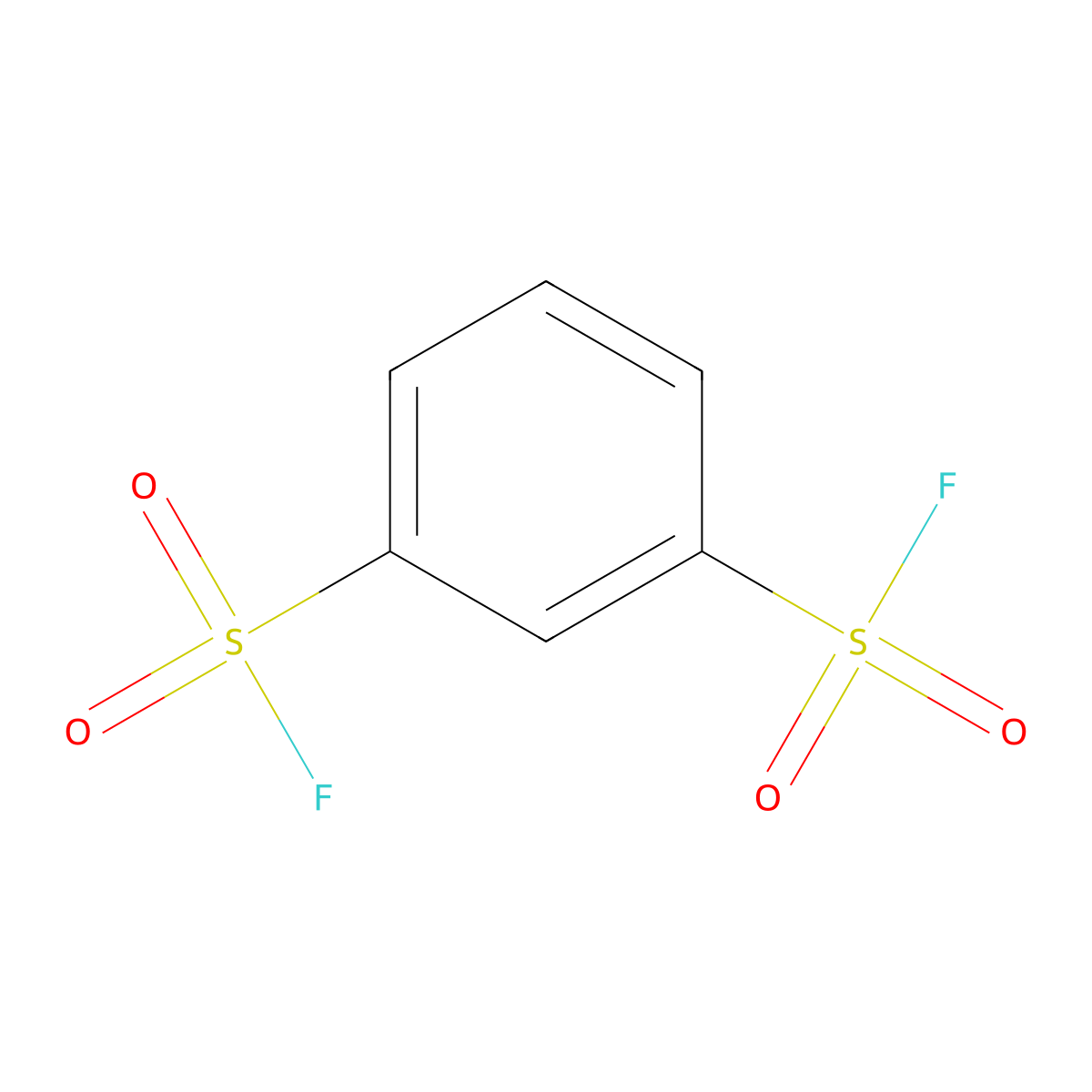 Benzene-1,3-disulfonyl difluoride molecular structure, CAS 7552-55-8