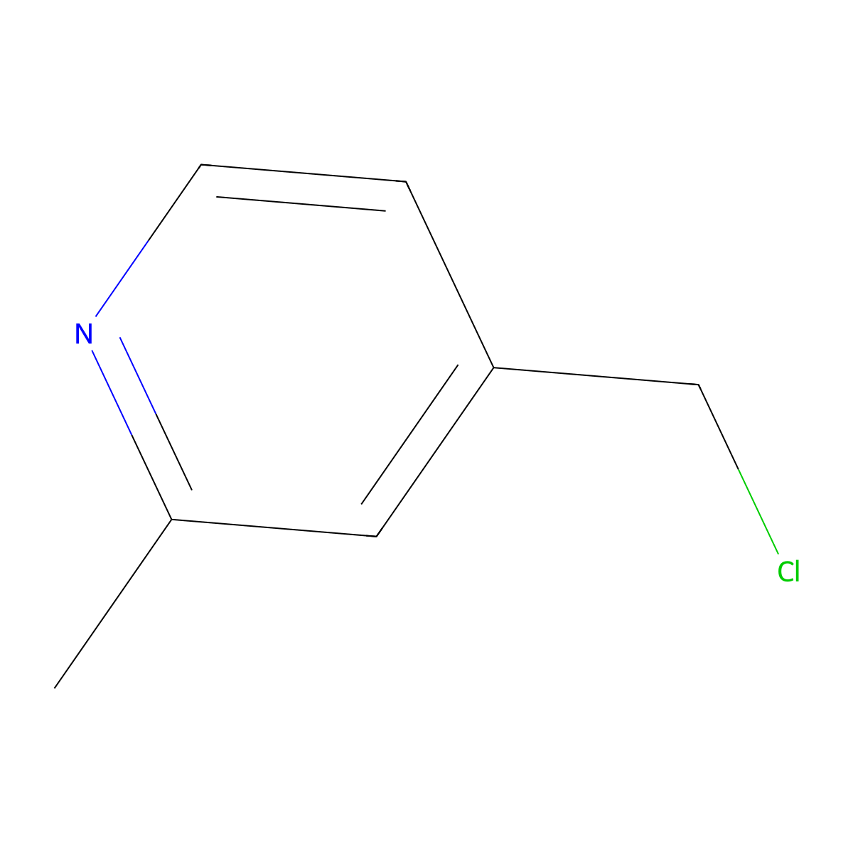 4-(Chloromethyl)-2-methylpyridine molecular structure, CAS 75523-42-1