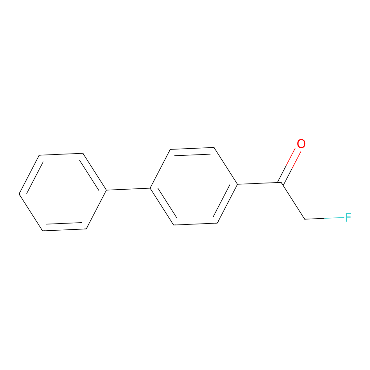 1-([1,1'-Biphenyl]-4-yl)-2-fluoroethan-1-one molecular structure, CAS 75524-55-9