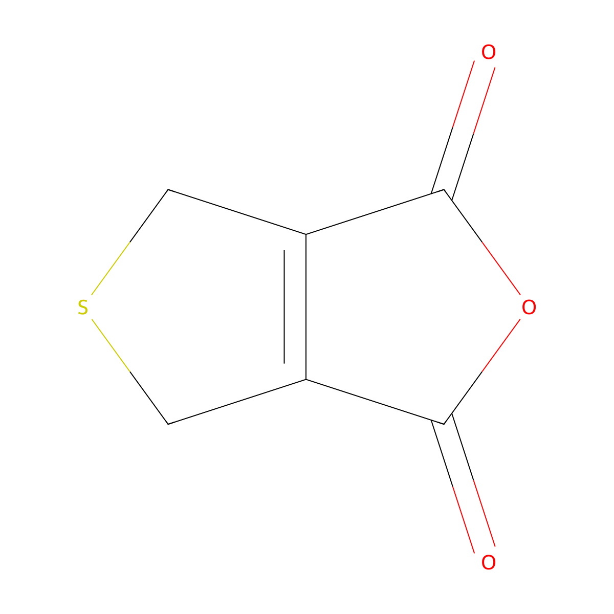 4,6-Dihydrothieno(3,4-c)furan-1,3-dione molecular structure, CAS 75532-25-1