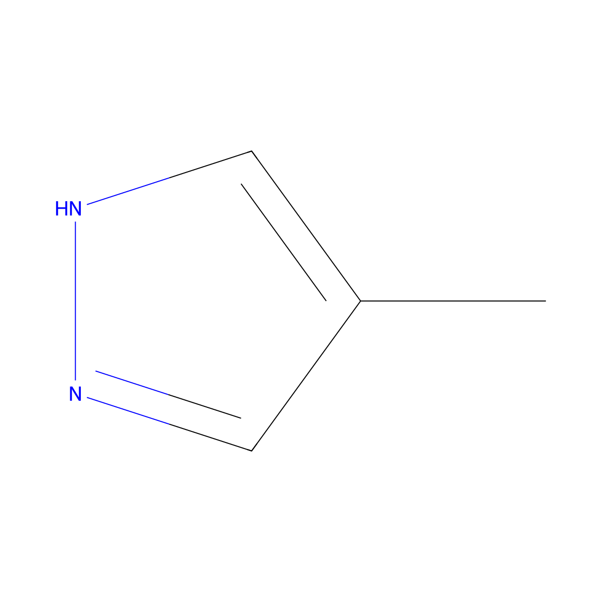 4-Methylpyrazole molecular structure, CAS 7554-65-6