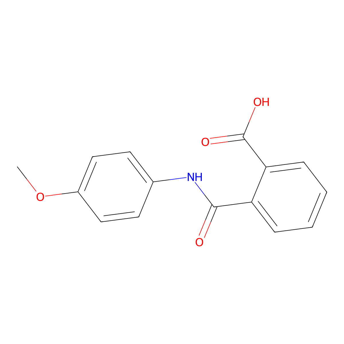 4'-Methoxyphthalanilic acid molecular structure, CAS 7554-80-5